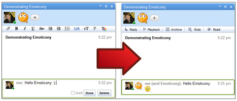 Demonstrating Emoticony